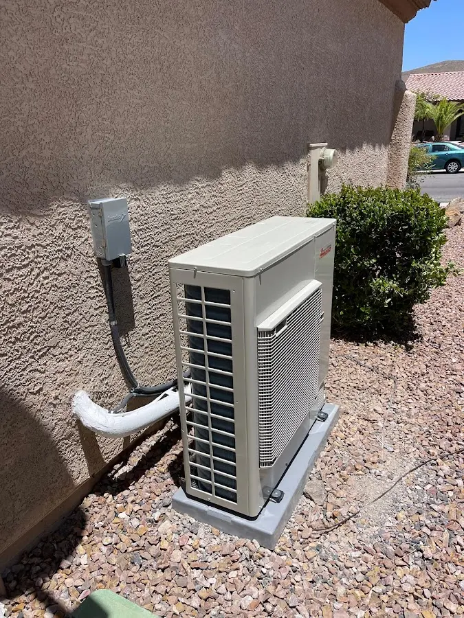 Residential air conditioning condenser unit in Willows